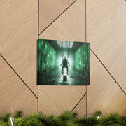 Cyber Ascension: Digital Dawn" Canvas Gallery Wraps