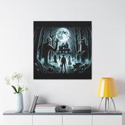 Scariest Movie Mashup Digital Art Canvas Gallery Wraps