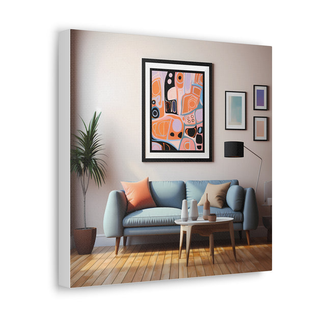 Abstract Art and Couch Canvas Gallery Wraps