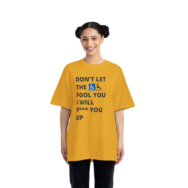 Bold Confidence Tee – Handicap Sign Urban Statement Shirt