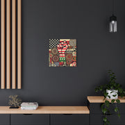 Pan-Black American Pride Canvas Wall Art – Celebrating Unity & Heritage