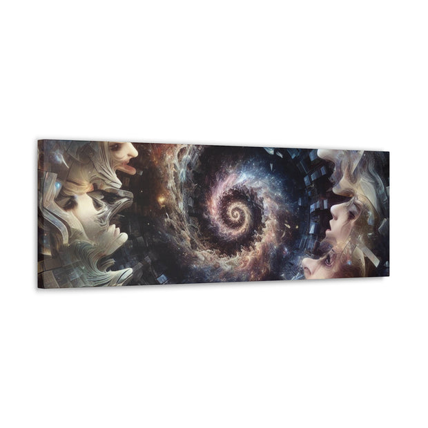 Hypnotic Whirlpool, Fragmented Portraits Canvas Gallery Wraps