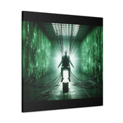 Cyber Ascension: Digital Dawn" Canvas Gallery Wraps