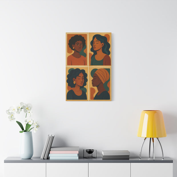 Afrocentric Elegance” Canvas Wall Art