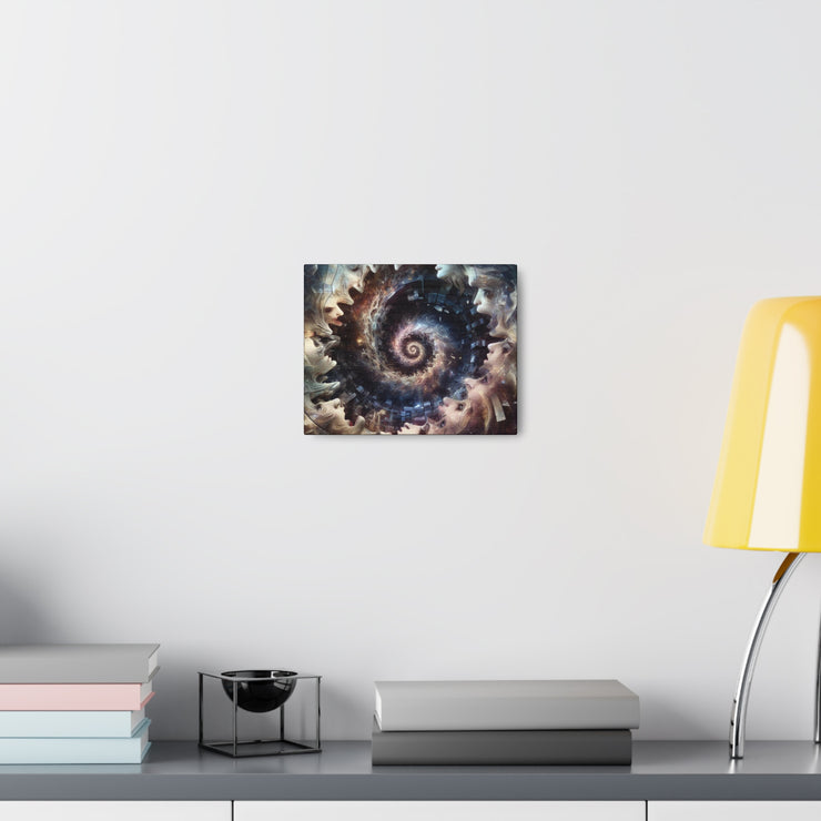 Hypnotic Whirlpool, Fragmented Portraits Canvas Gallery Wraps