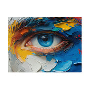 Vivid Gaze: Impasto Spectrum Eye