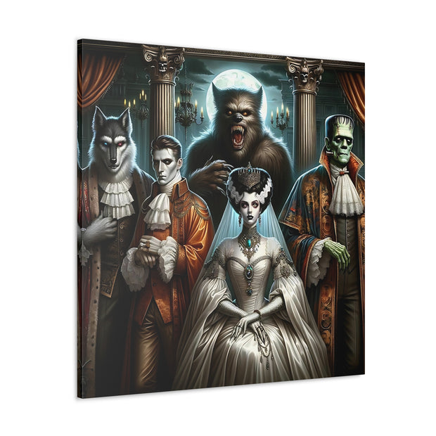 Gothic Gathering: An Enigmatic Court Canvas Gallery Wraps