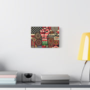 Pan-Black American Pride Canvas Wall Art – Celebrating Unity & Heritage