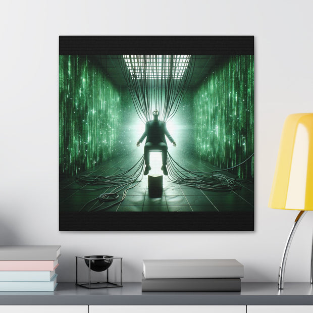 Cyber Ascension: Digital Dawn" Canvas Gallery Wraps