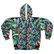 Urban Jungle Flora Zip Hoodie (AOP)