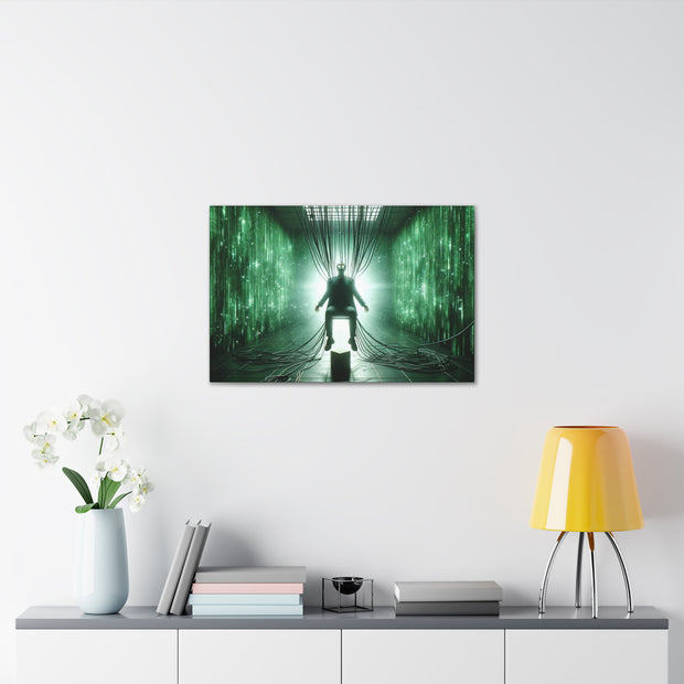 Cyber Ascension: Digital Dawn" Canvas Gallery Wraps