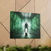 Cyber Ascension: Digital Dawn" Canvas Gallery Wraps