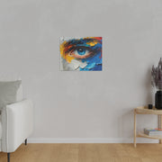 Vivid Gaze: Impasto Spectrum Eye