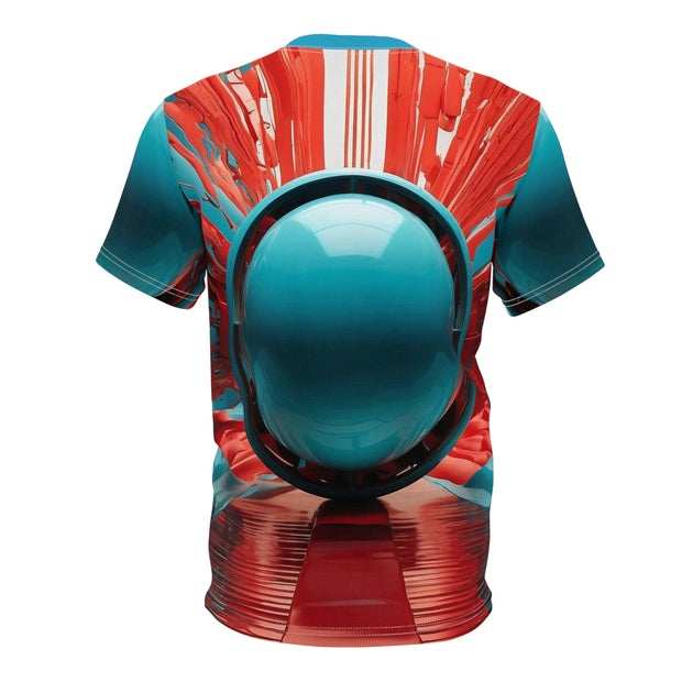 Cerulean Pulse: The Orbital Perspective All-Over Print Tee