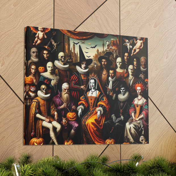 Masquerade of Shadows: An All Hallows' Eve Court Canvas Gallery Wraps