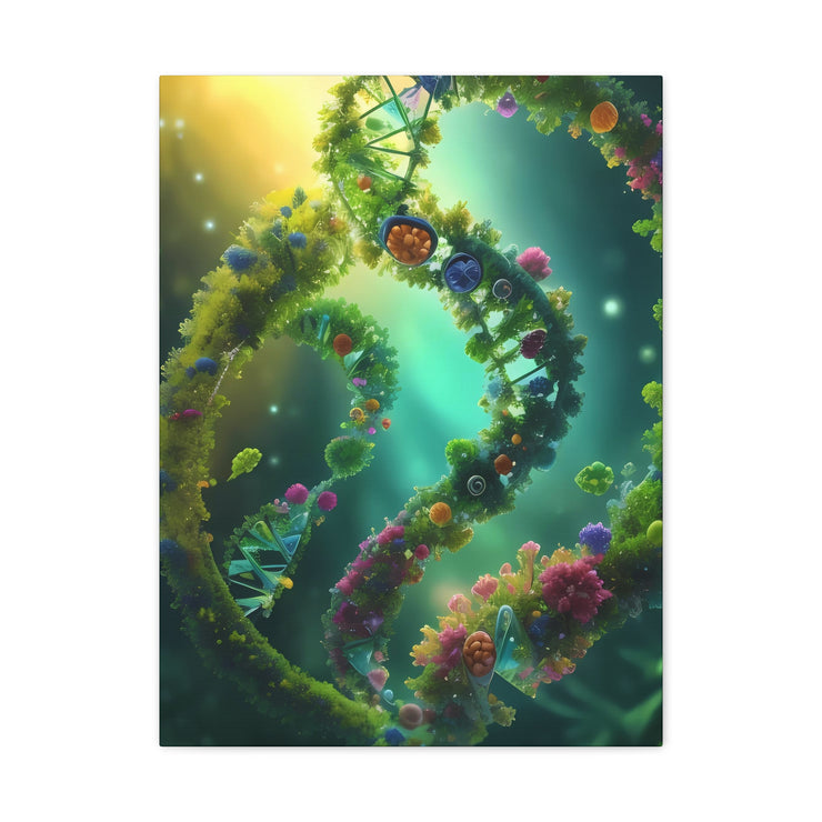 DNA in all Living Things Matte Canvas, Stretched, 1.25"