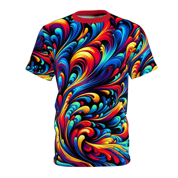 Color Fusion Spectacle - Abstract Art T-Shirt AOP