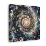 Whirlpool of Surreal Realms: Merging Portraits with Galaxies and Illusions"