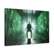 Cyber Ascension: Digital Dawn" Canvas Gallery Wraps