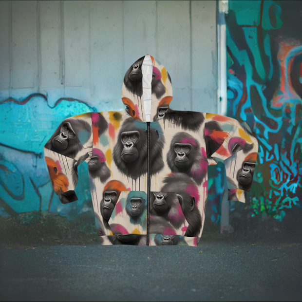 Urban Jungle Splash Gorilla Hoodie