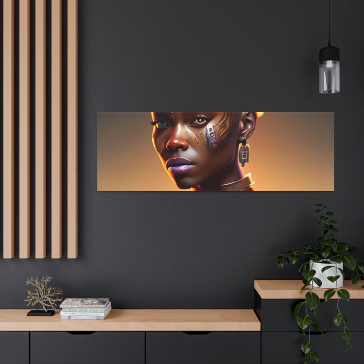 Afrofuturistic Princess Canvas Gallery Wraps