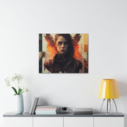 Beige Femenine Dark Angel Canvas Gallery Wraps