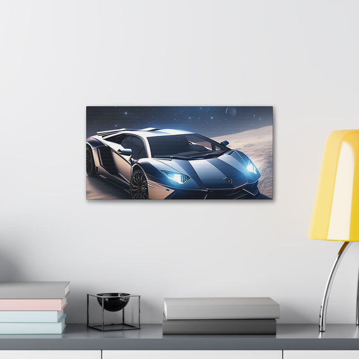 Lamborghini in Space Canvas Gallery Wraps