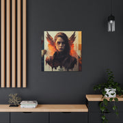 Beige Femenine Dark Angel Canvas Gallery Wraps