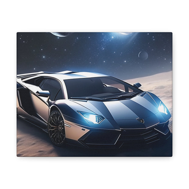 Lamborghini in Space Canvas Gallery Wraps