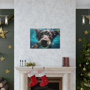 Terreir Dog face in Water Canvas Gallery Wraps