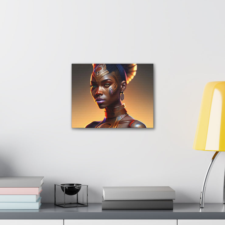 Afrofuturistic Princess Canvas Gallery Wraps