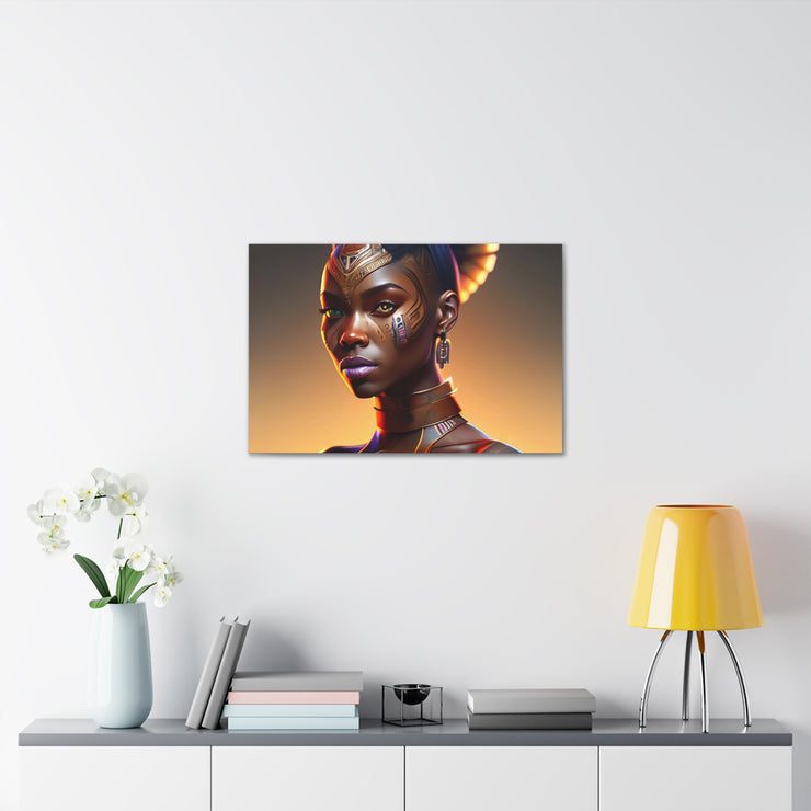 Afrofuturistic Princess Canvas Gallery Wraps