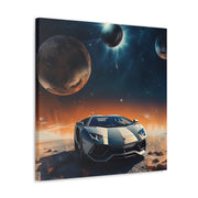 Lamborghini on the Moon Canvas Gallery Wraps