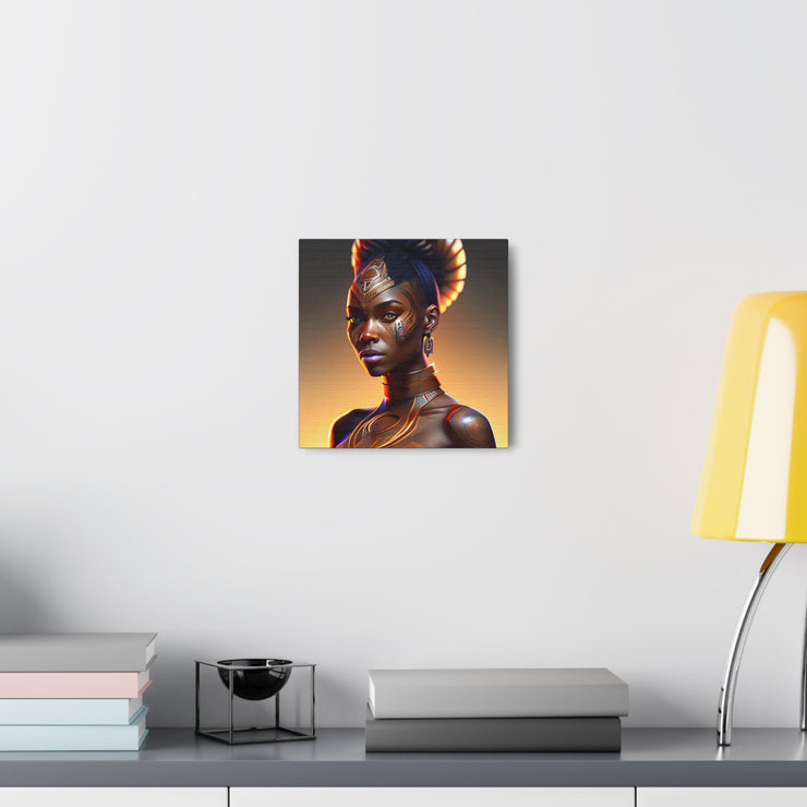 Afrofuturistic Princess Canvas Gallery Wraps