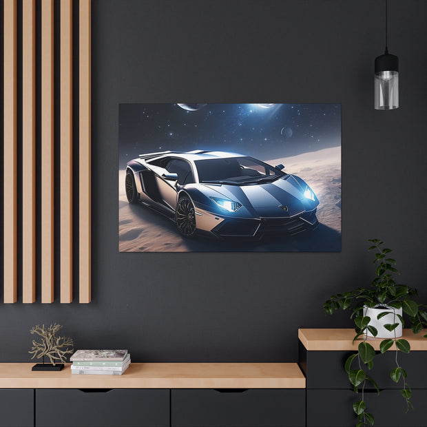 Lamborghini in Space Canvas Gallery Wraps