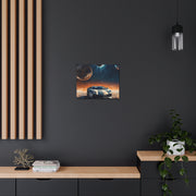 Lamborghini on the Moon Canvas Gallery Wraps