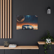 Lamborghini on the Moon Canvas Gallery Wraps