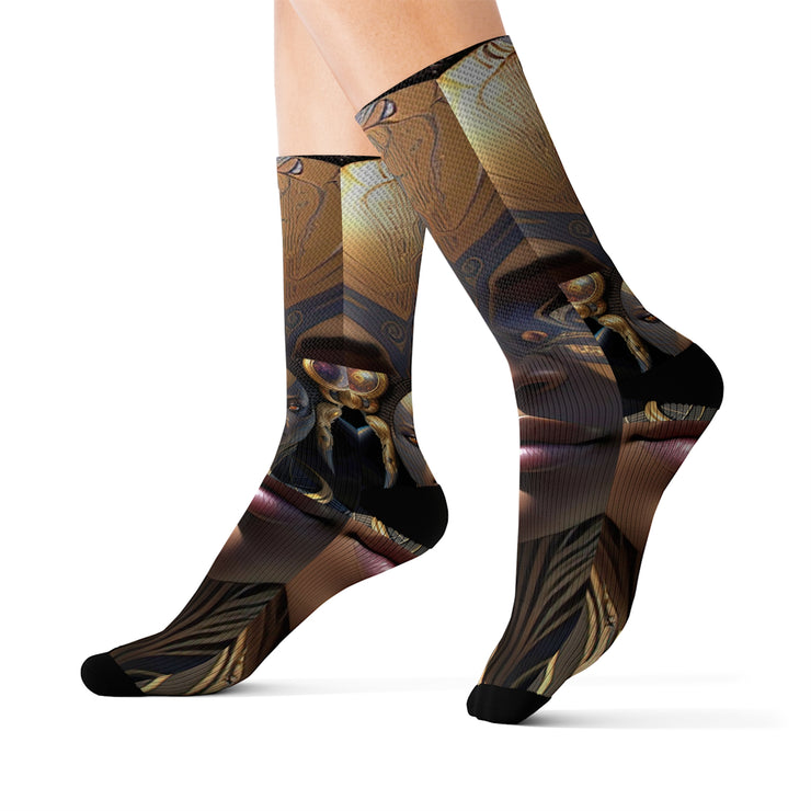 Afro futurism #2 Sublimation Socks