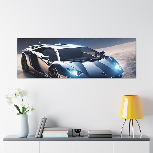 Lamborghini in Space Canvas Gallery Wraps