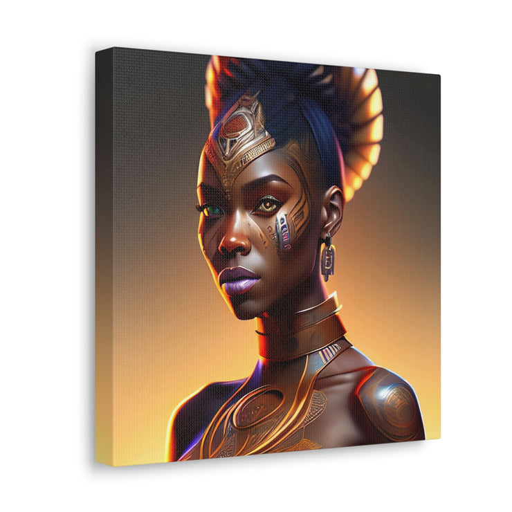 Afrofuturistic Princess Canvas Gallery Wraps