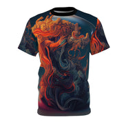 Colorful Fantasy Realism Unisex Cut & Sew Tee (AOP)