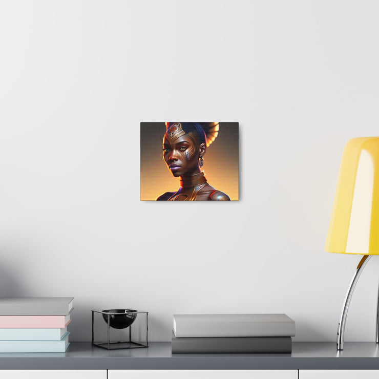 Afrofuturistic Princess Canvas Gallery Wraps