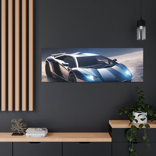 Lamborghini in Space Canvas Gallery Wraps