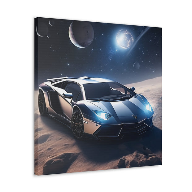 Lamborghini in Space Canvas Gallery Wraps