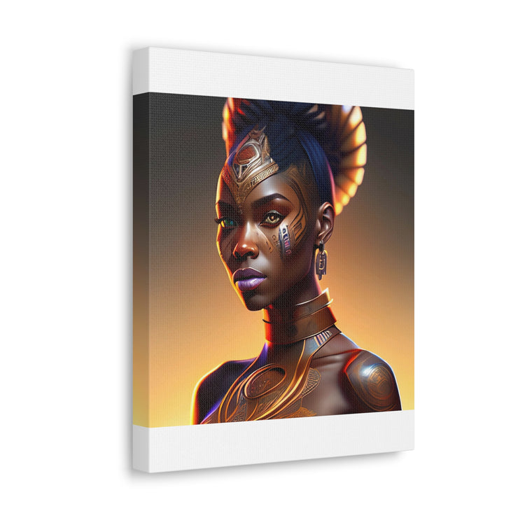 Afrofuturistic Princess Canvas Gallery Wraps