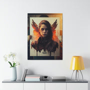 Beige Femenine Dark Angel Canvas Gallery Wraps