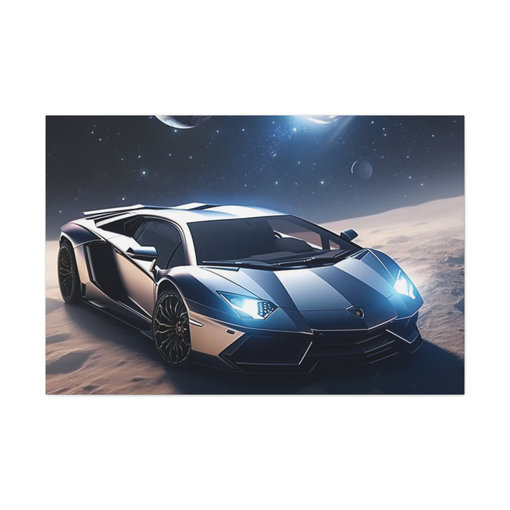 Lamborghini in Space Canvas Gallery Wraps