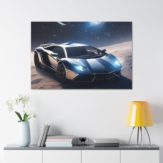 Lamborghini in Space Canvas Gallery Wraps