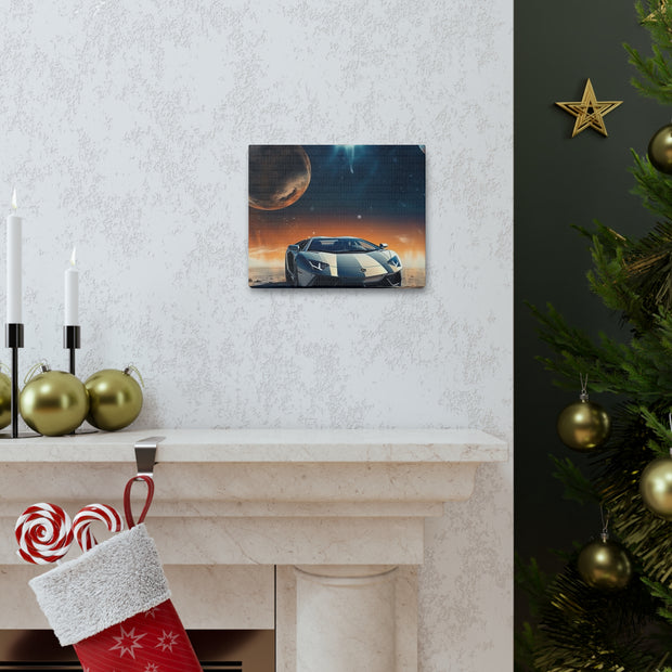 Lamborghini on the Moon Canvas Gallery Wraps