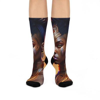 Afro futurism Cushioned Crew Socks